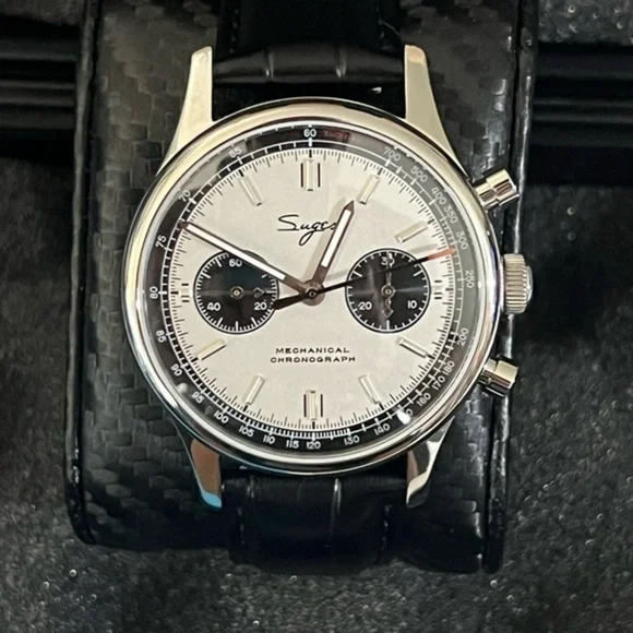 Sugess Panda V3 DIAL Chronograph Designer Luxury Watch - Picture 3 of 8